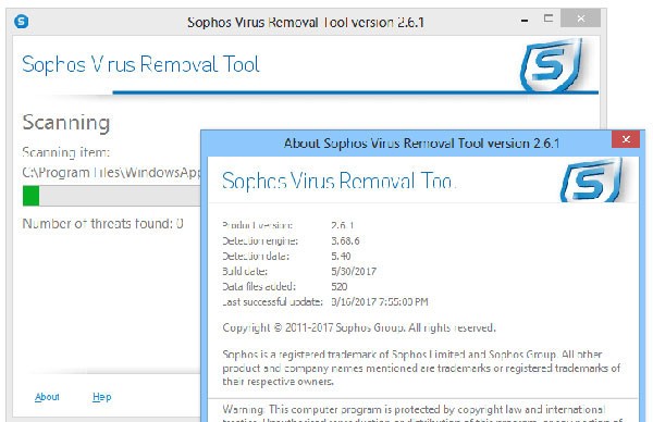 Sophos Virus Removal Tool(反恶意软件工具)下载 v2.9.0官方版