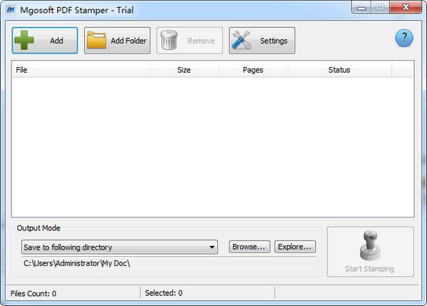 Mgosoft PDF Stamp(PDF添加水印软件)