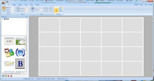 照片拼图软件(SnowFox Photo Collage Maker)下载 v1.1.0绿色特别版