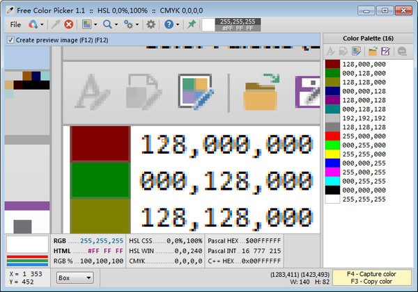 Free Color Picker(屏幕取色软件)下载 v1.2.1官方版