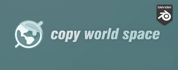 Copy World Space(Blender模型变形属性复制粘贴插件)下载 v1.0免费版