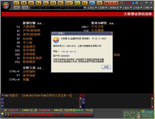 大智慧高速行情分析系统下载 7.0经典版-证券投资最常用分析平台