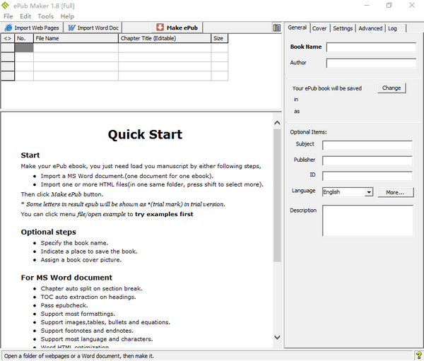 ePub Maker破解版下载-ePub Maker(电子书制作器)下载 v1.8免费版