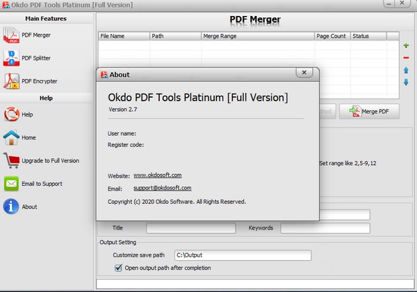 Okdo PDF Tools Platinum(PDF辅助工具)