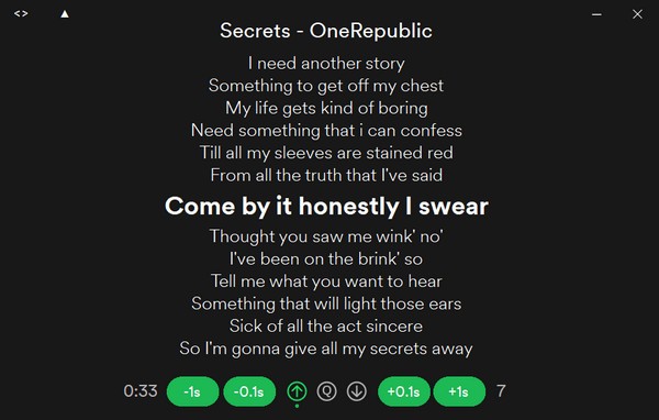 Spotify Lyrics(歌词滚动工具)下载 v1.5.4免费版