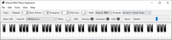 Virtual MIDI Piano Keyboard(虚拟MIDI钢琴键盘)下载 v0.8.0官方版