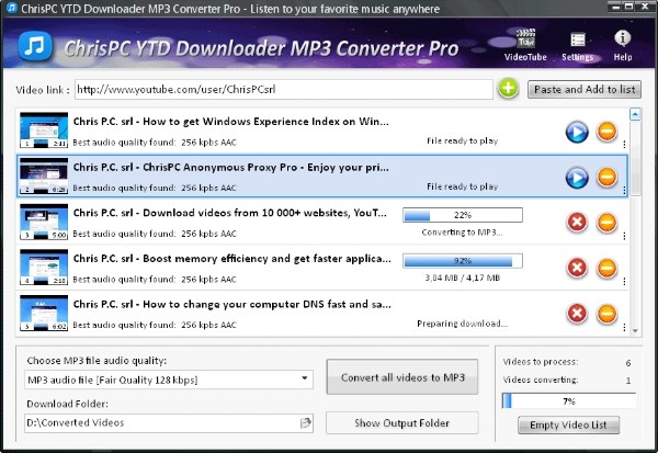 ChrisPC YTD Downloader MP3 Converter Pro(mp3文件下载工具)