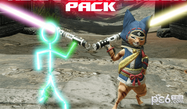 怪物猎人崛起曙光艾露猫光剑武器MOD下载