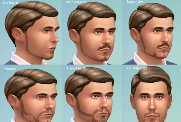 模拟人生4男性个性胡须mod下载