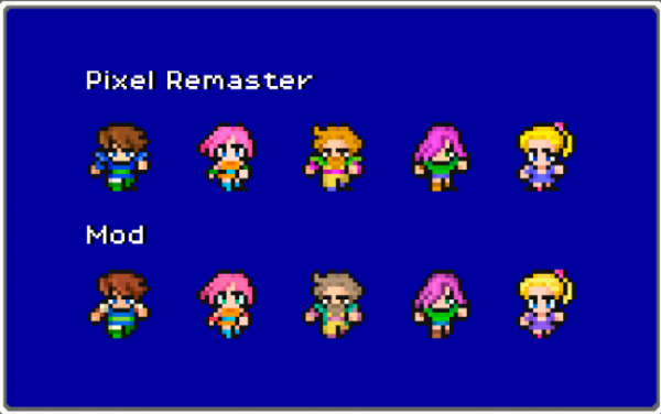 最终幻想5像素重制版调整主世界精灵MOD下载