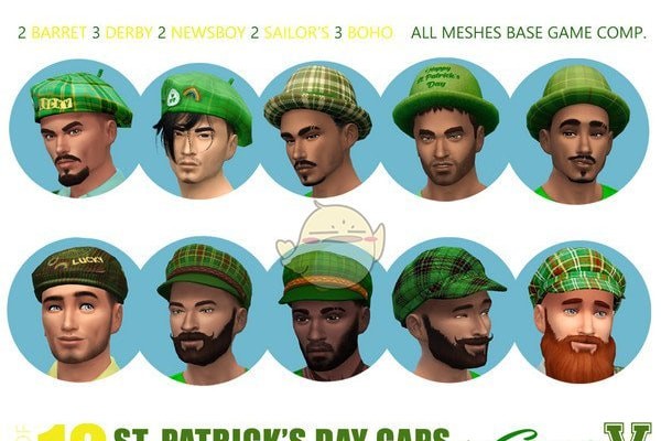 模拟人生4多款贝雷帽MOD下载