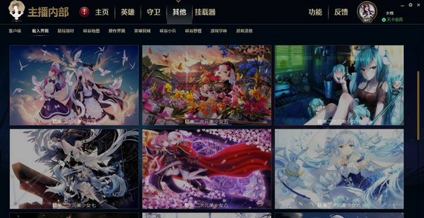 主播内部换肤盒子