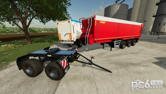 模拟农场22KrampeSB3060越野箱式半挂车及台车MOD下载