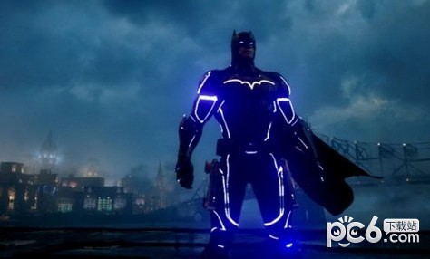 哥谭骑士蝙蝠侠蓝光霓虹灯战衣MOD下载