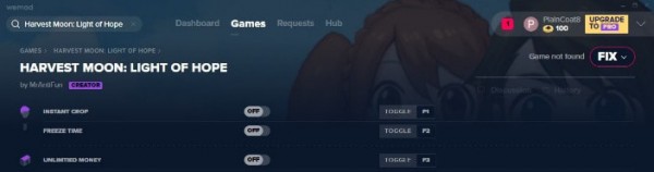 牧场物语希望之光五项修改器下载 v2022.04.29-牧场物语希望之光修改器MrAntiFun下载