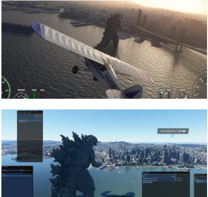 微软飞行模拟哥斯拉降临MOD下载 -微软飞行模拟mod下载