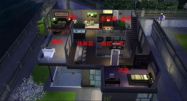 模拟人生4下沉客厅房屋MOD下载 -模拟人生4mod下载