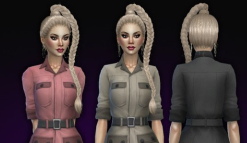 模拟人生4女性休闲工装连衣裙MOD下载