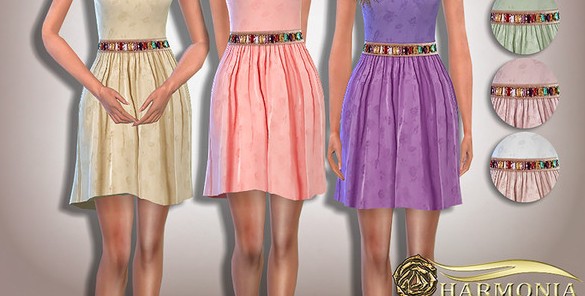 模拟人生4多色鸡尾酒礼服MOD下载