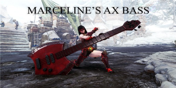 怪物猎人世界冰原血色吉他斧mod下载