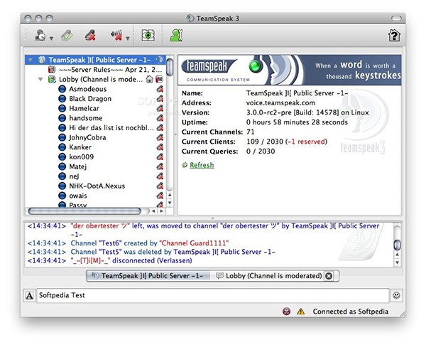 TeamSpeak Mac版