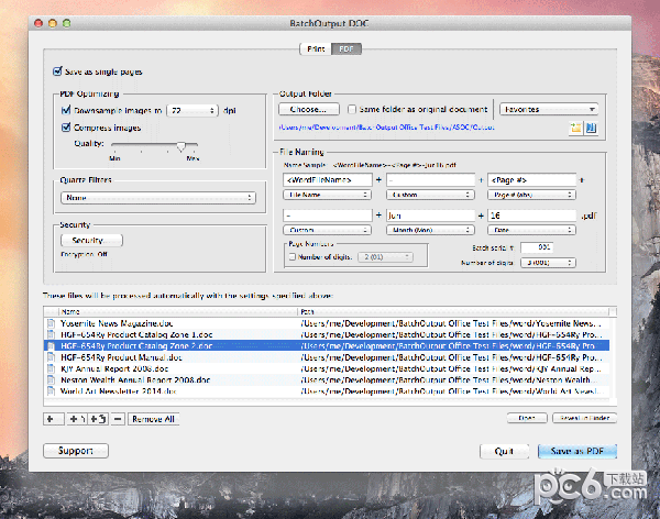 BatchOutput DOC for Mac-BatchOutput DOC Mac版下载 V2.5.21