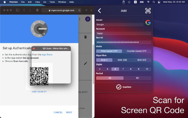 OTPKEY Authenticator for Mac-OTPKEY Authenticator Mac版下载 V1.1