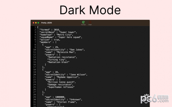 Pretty JSON for Mac-Pretty JSON Mac版下载 V1.0