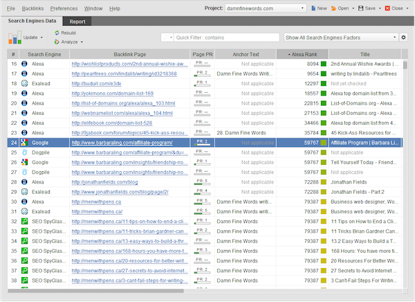 SEO SpyGlass for mac