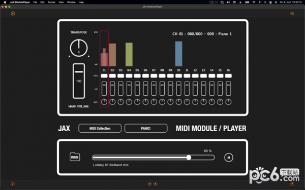 JAX MIDI ModulePlayer for Mac-JAX MIDI ModulePlayer Mac版下载 V1.0