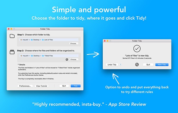 Folder Tidy for mac