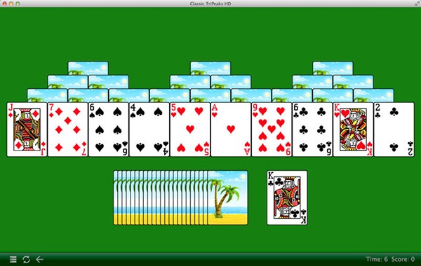 远古Tripeaks纸牌for Mac