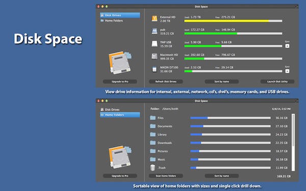 Disk Space for mac