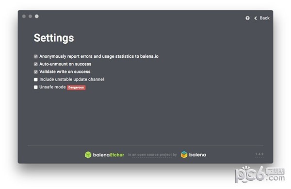 balenaEtcher for Mac