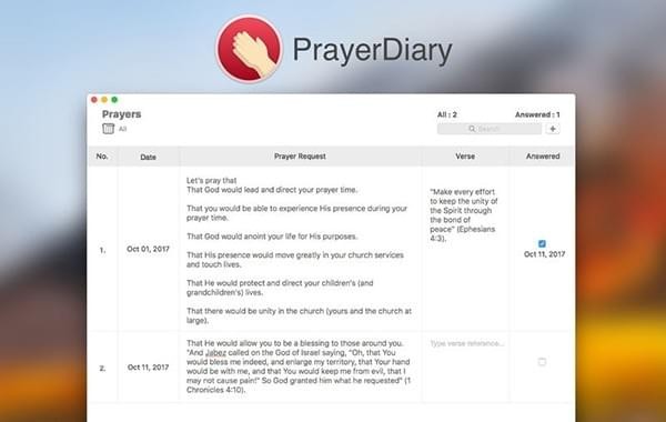 PrayerDiary for Mac-PrayerDiary Mac版下载 V1.1