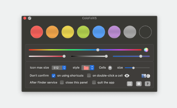 ColoFolXS for Mac