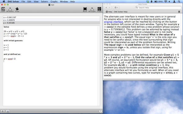 DAE Solver Mac版-DAE Solver for mac下载 V2.4