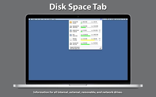 Disk Space Tab Mac版