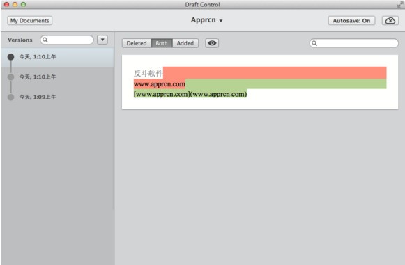 Mac文档版本管理工具-Draft Control for mac下载 V1.6.1
