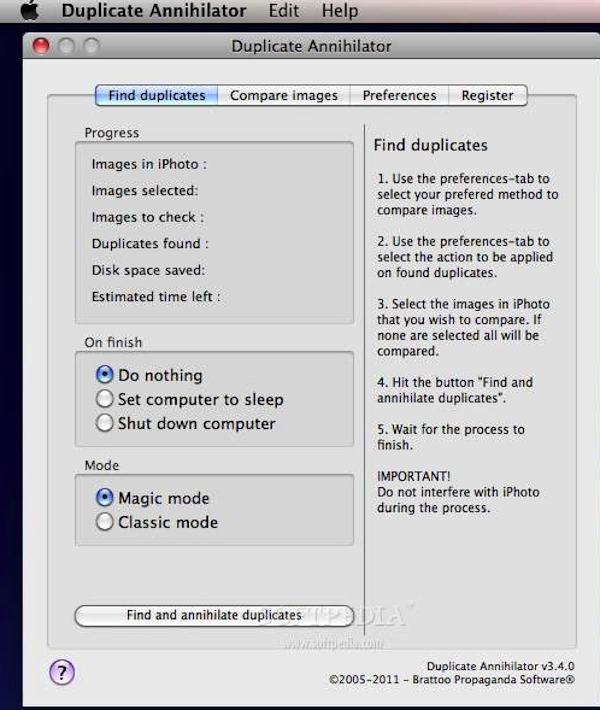 Duplicate Annihilator for mac