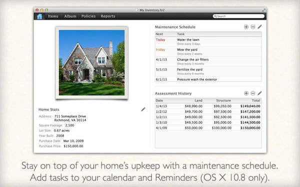 Home Inventory for mac