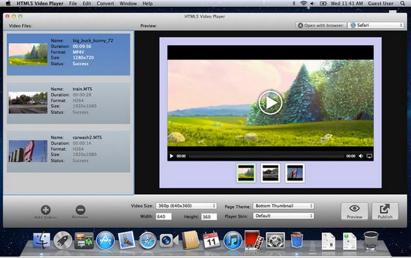 HTML5 视频播放器-HTML5 Video Player for Mac下载 V1.0.0