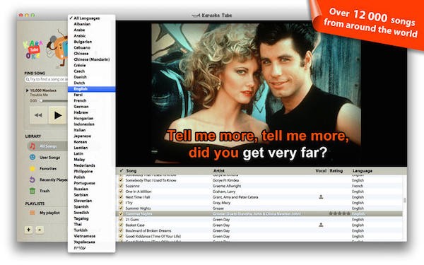 KaraokeTube for mac-KaraokeTube Mac版下载 v1.7