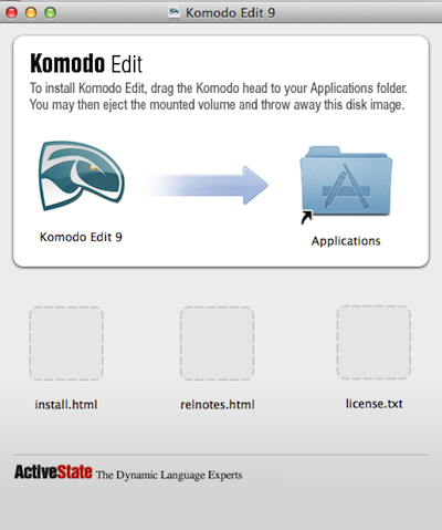 Komodo Edit Mac版