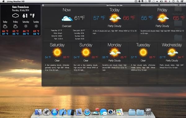 Living Weather HD for mac