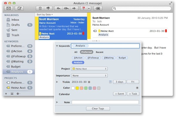 MailTags for mac