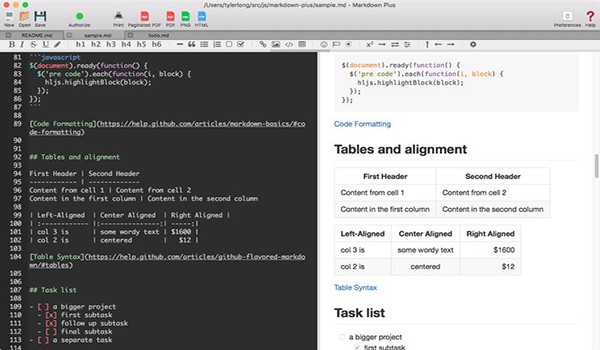 Markdown plus for mac