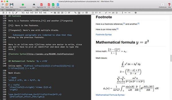 Markdown plus Mac版