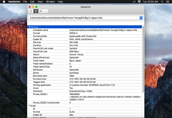 MediaInfo Mac版