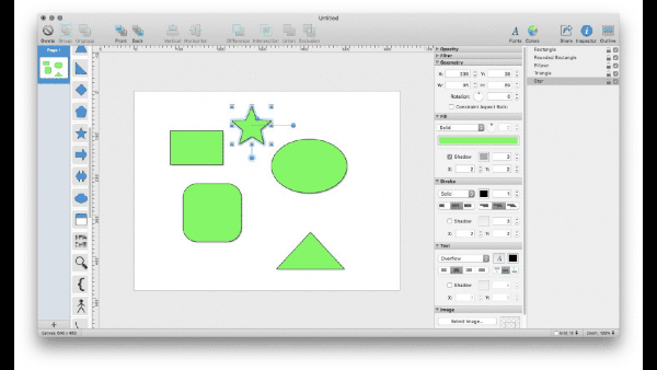 Shapes for mac